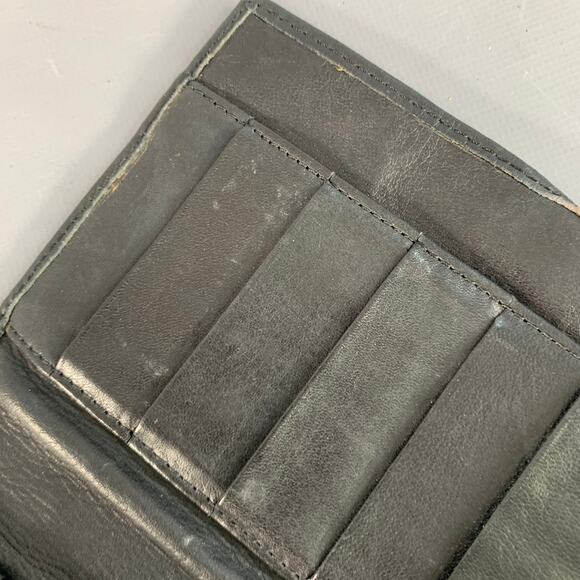 DONNA KARAN Black Gold Leather Wallet - Picture 6 of 7